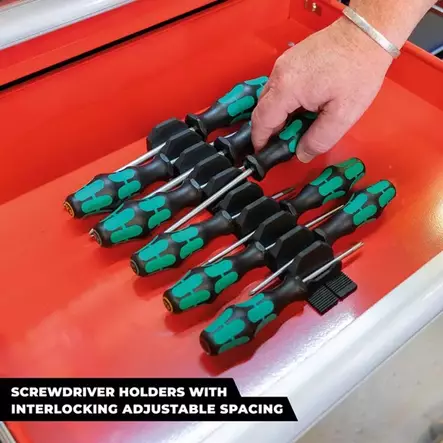 Stealth Mounts Drawer Hive, ruuvimeisselipidike iso 10kpl - StealthMounts työkalupidikkeet - DHSP-SD-10 - 2