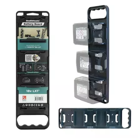 Stealth Mounts akkupidike 3kpl Makita akuille kantokahvalla - StealthMounts työkalupidikkeet - BD-MK18-H-1 - 1