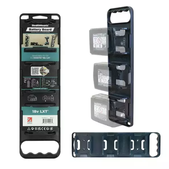 Stealth Mounts akkupidike 3kpl Makita akuille kantokahvalla - StealthMounts työkalupidikkeet - BD-MK18-H-1 - 1