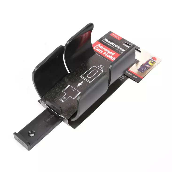 StealthMounts spraypullopidike 2kpl - StealthMounts työkalupidikkeet - OM-CAN-BLK-2 - 1