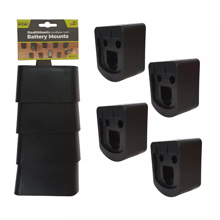 Stealth Mounts akunpidike RYOBI akulle 4kpl - StealthMounts työkalupidikkeet - BM-RY18-4 - 1
