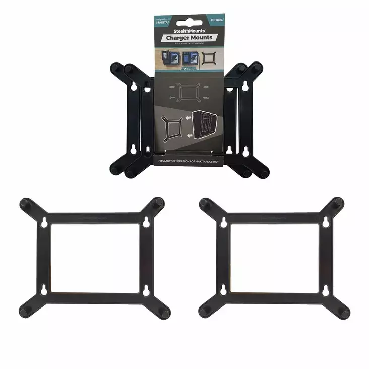 Stealth Mounts laturin seinäpidike Makita DC18RC 2kpl - StealthMounts työkalupidikkeet - 0016367 - 1